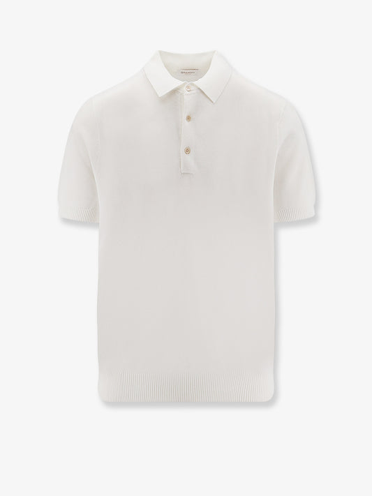 Cotton and silk blend polo