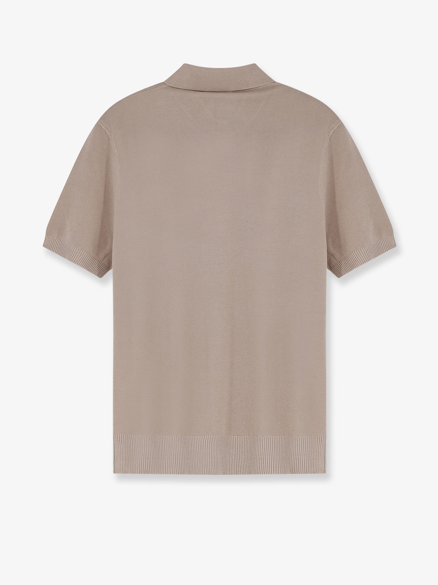 Polo in misto cotone e seta