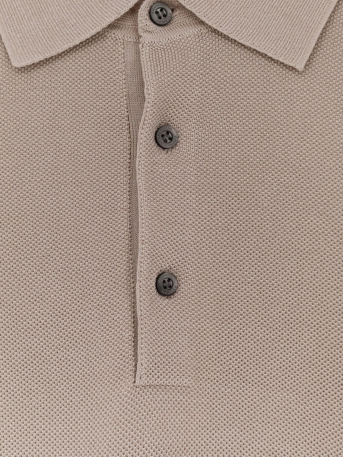 Polo in misto cotone e seta