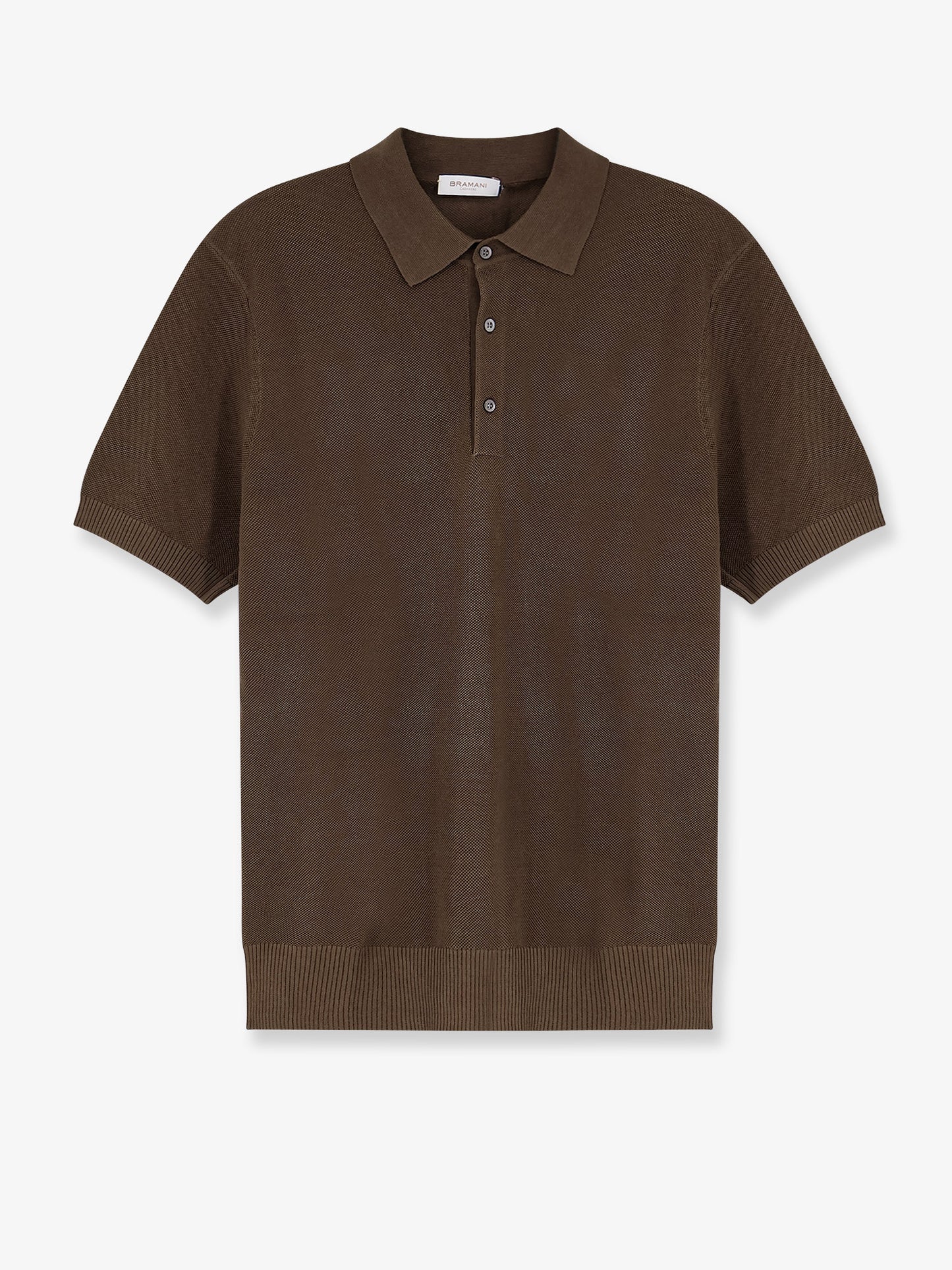Cotton and silk blend polo shirt