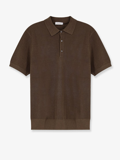 Cotton and silk blend polo shirt thumbnail