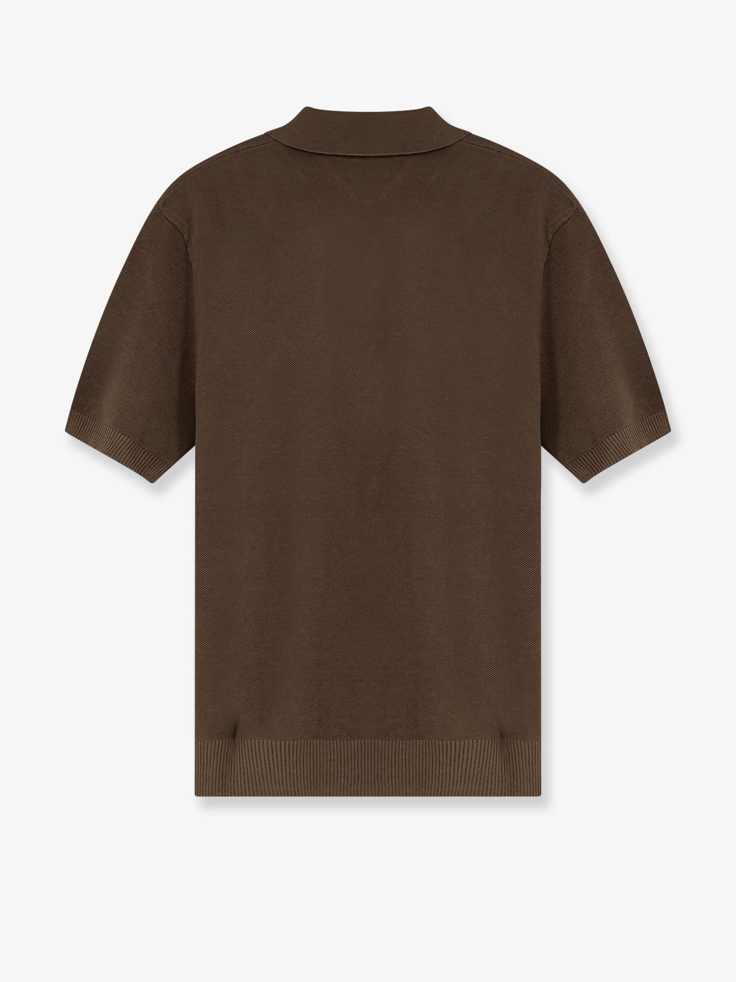 Cotton and silk blend polo shirt