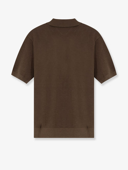 Cotton and silk blend polo shirt thumbnail