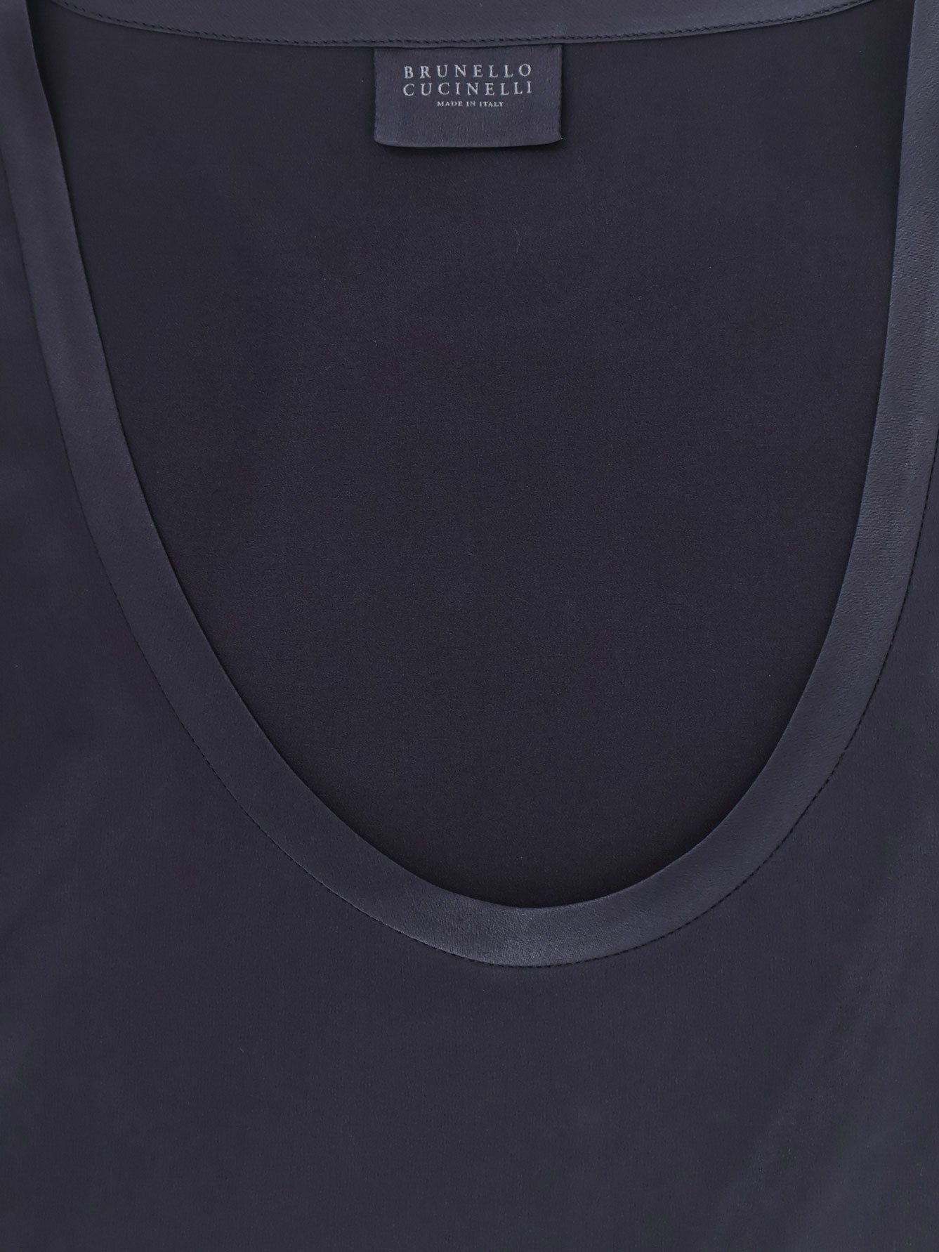 Stretch silk tank top