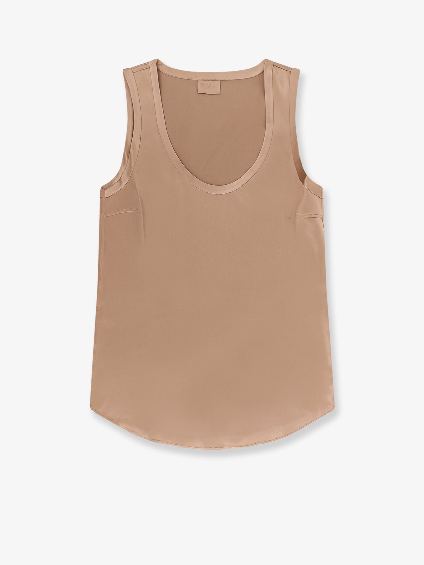 Stretch silk tank top
