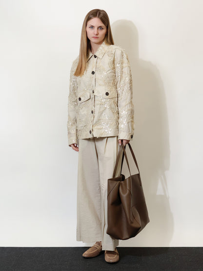 Cotton blend trousers thumbnail