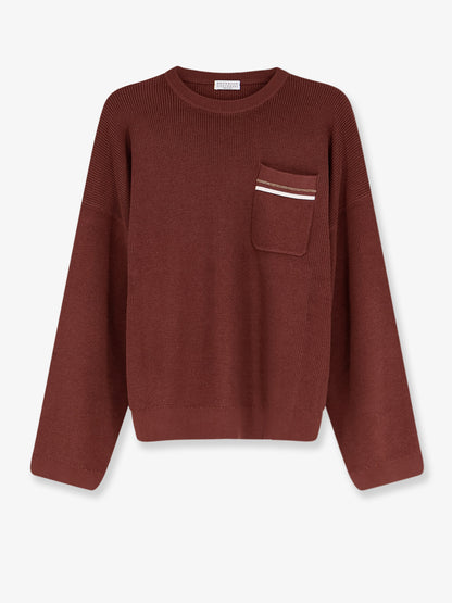 Maglia in cotone con dettaglio Monile frontale thumbnail