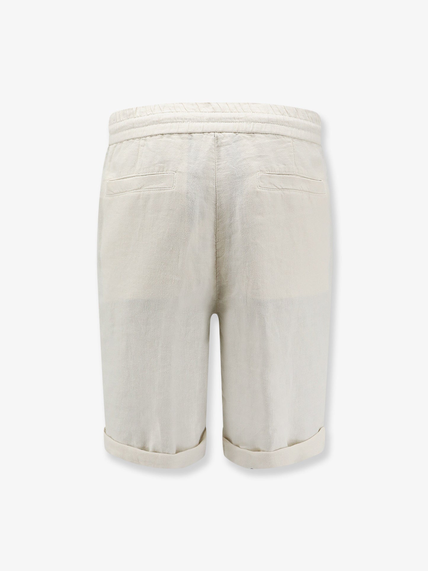 Linen bermuda shorts with drawstring