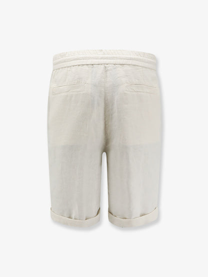 Linen bermuda shorts with drawstring thumbnail