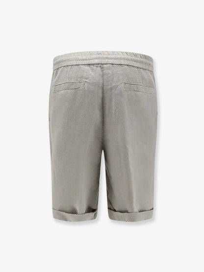 Linen bermuda shorts with drawstring thumbnail