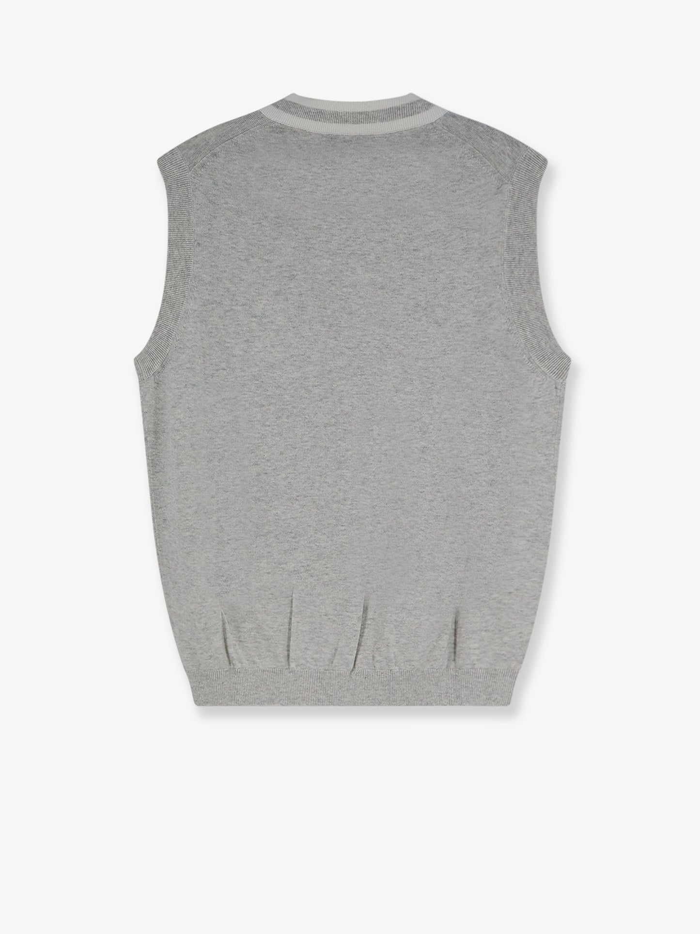 Gilet in cotone con patch logo frontale
