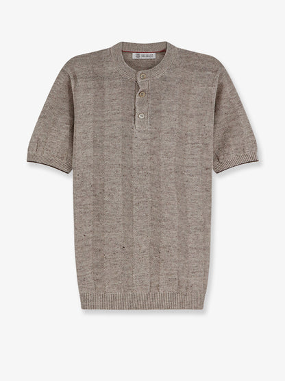 Linen and cotton blend sweater thumbnail