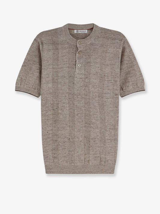 Linen and cotton blend sweater