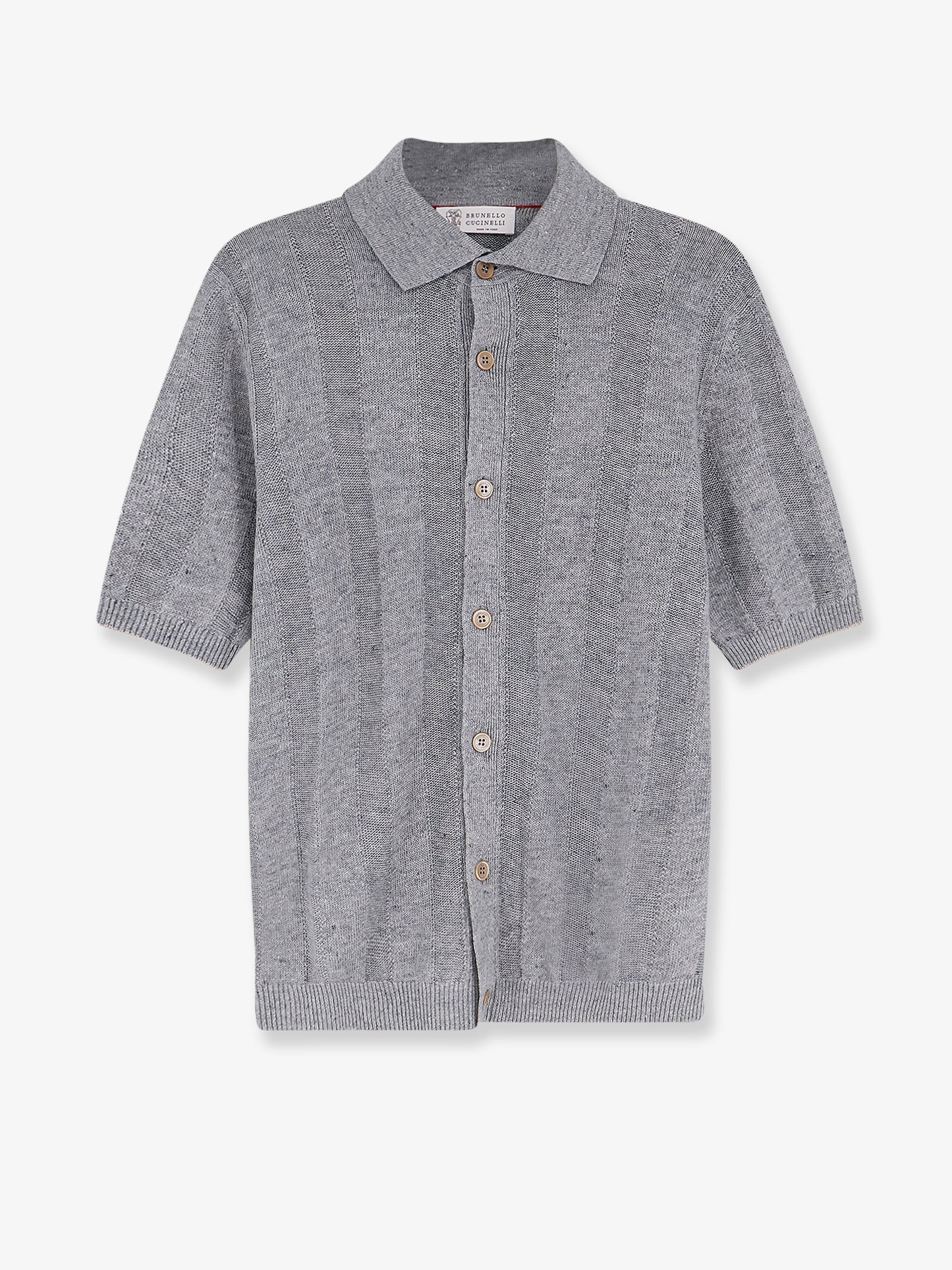 Linen and cotton blend cardigan