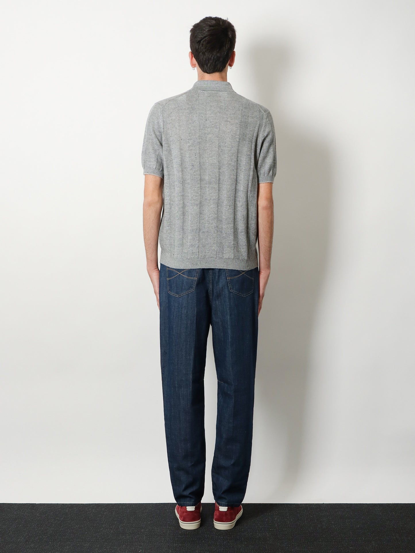 Linen and cotton blend cardigan