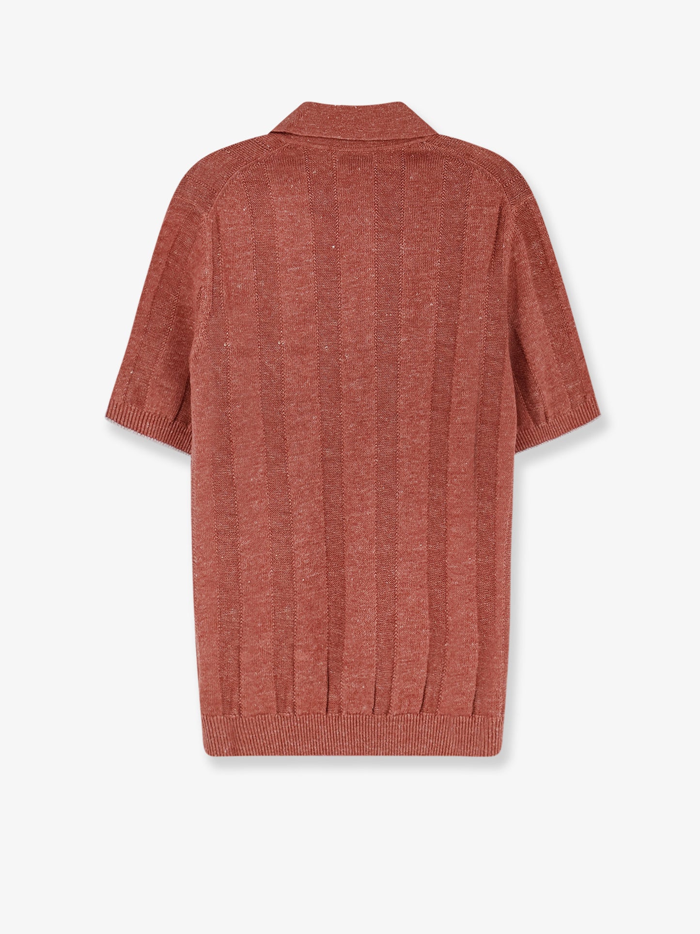 Polo in misto lino e cotone