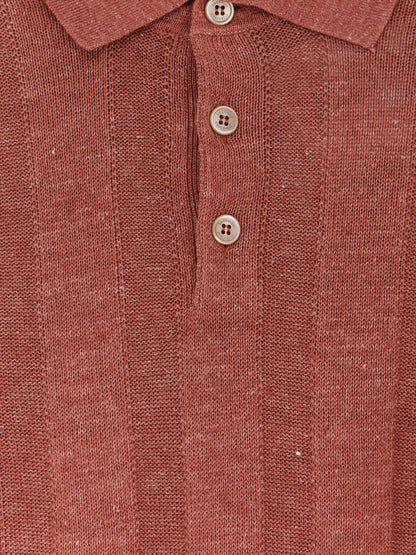 Polo in misto lino e cotone thumbnail