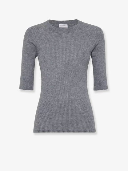 Cashmere and viscose blend lurex sweater thumbnail
