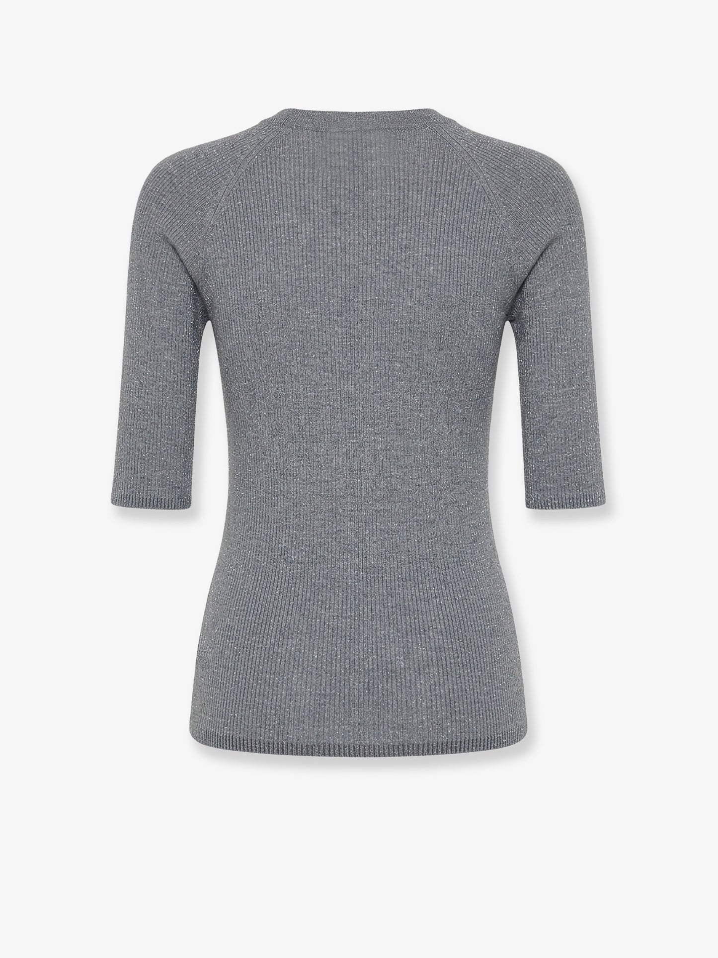 Cashmere and viscose blend lurex sweater