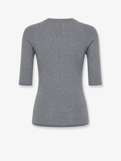 Cashmere and viscose blend lurex sweater thumbnail