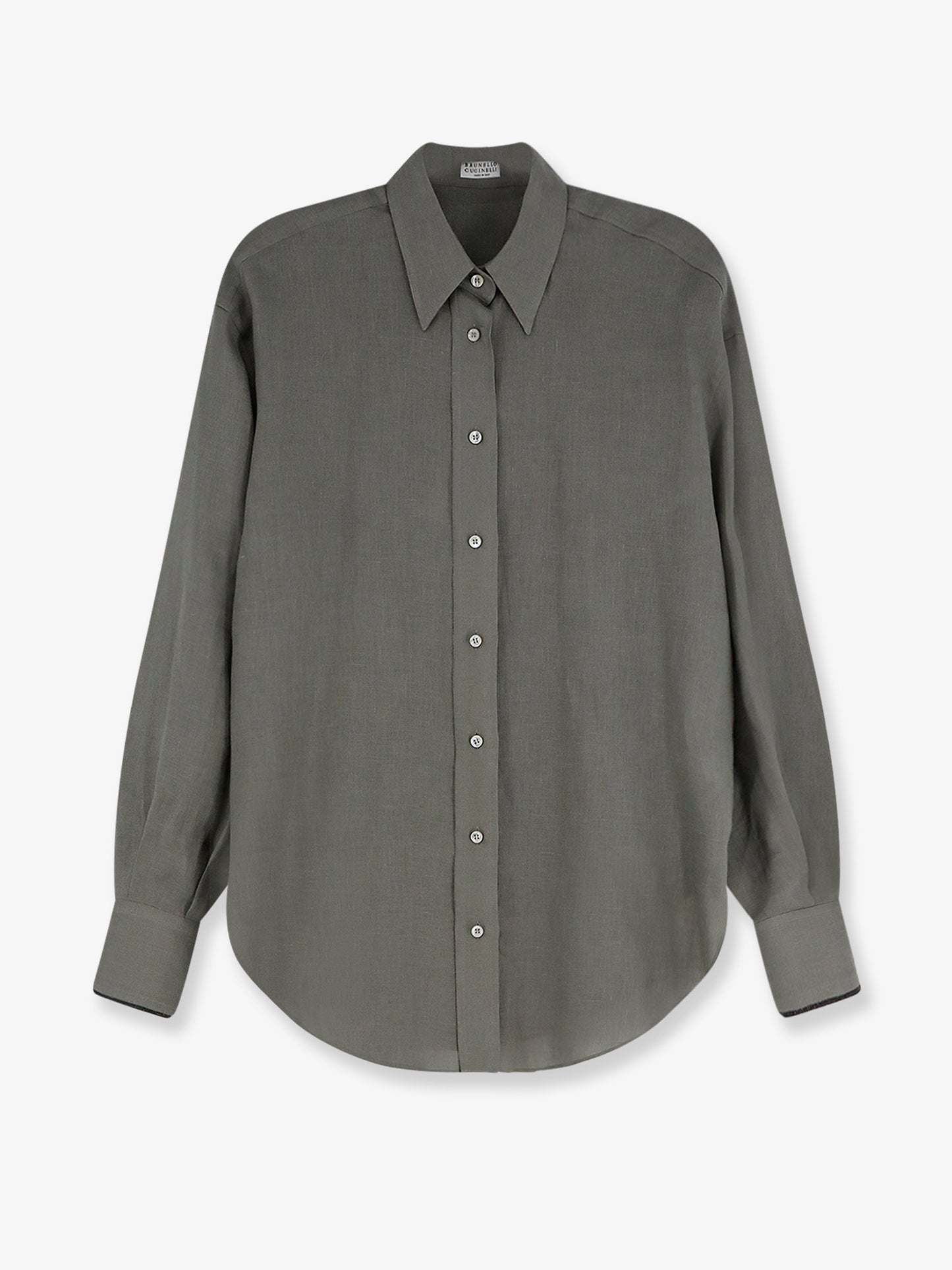 Linen shirt with Monili detail