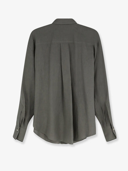 Linen shirt with Monili detail thumbnail