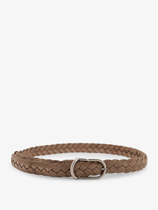 Braided suede belt