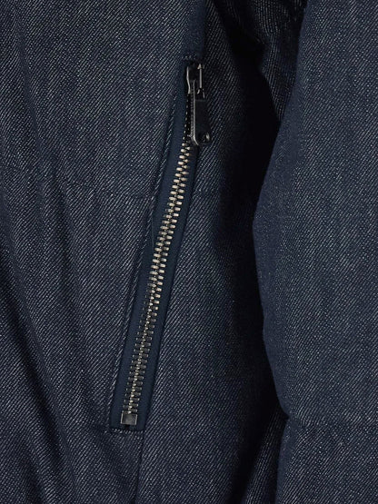 Hooded padded denim jacket thumbnail