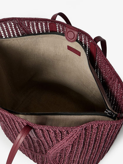 BC Duo raffia shoulder bag thumbnail