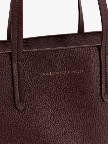 BC Duo hammered leather shoulder bag thumbnail