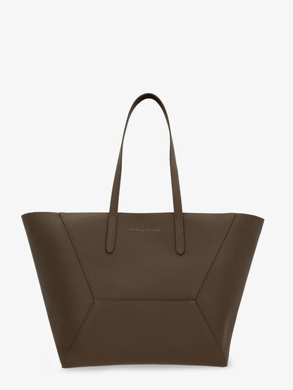 BC Duo hammered leather shoulder bag thumbnail