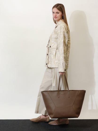 BC Duo hammered leather handbag thumbnail