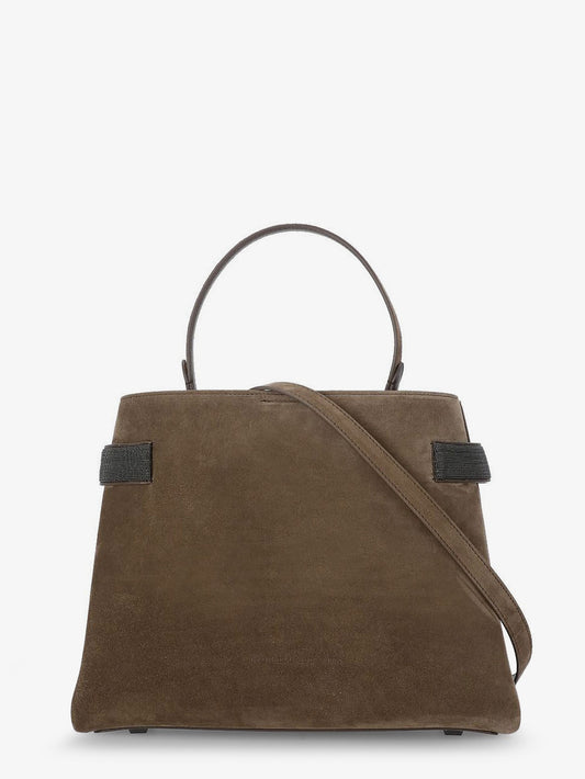 Suede crossbody bag