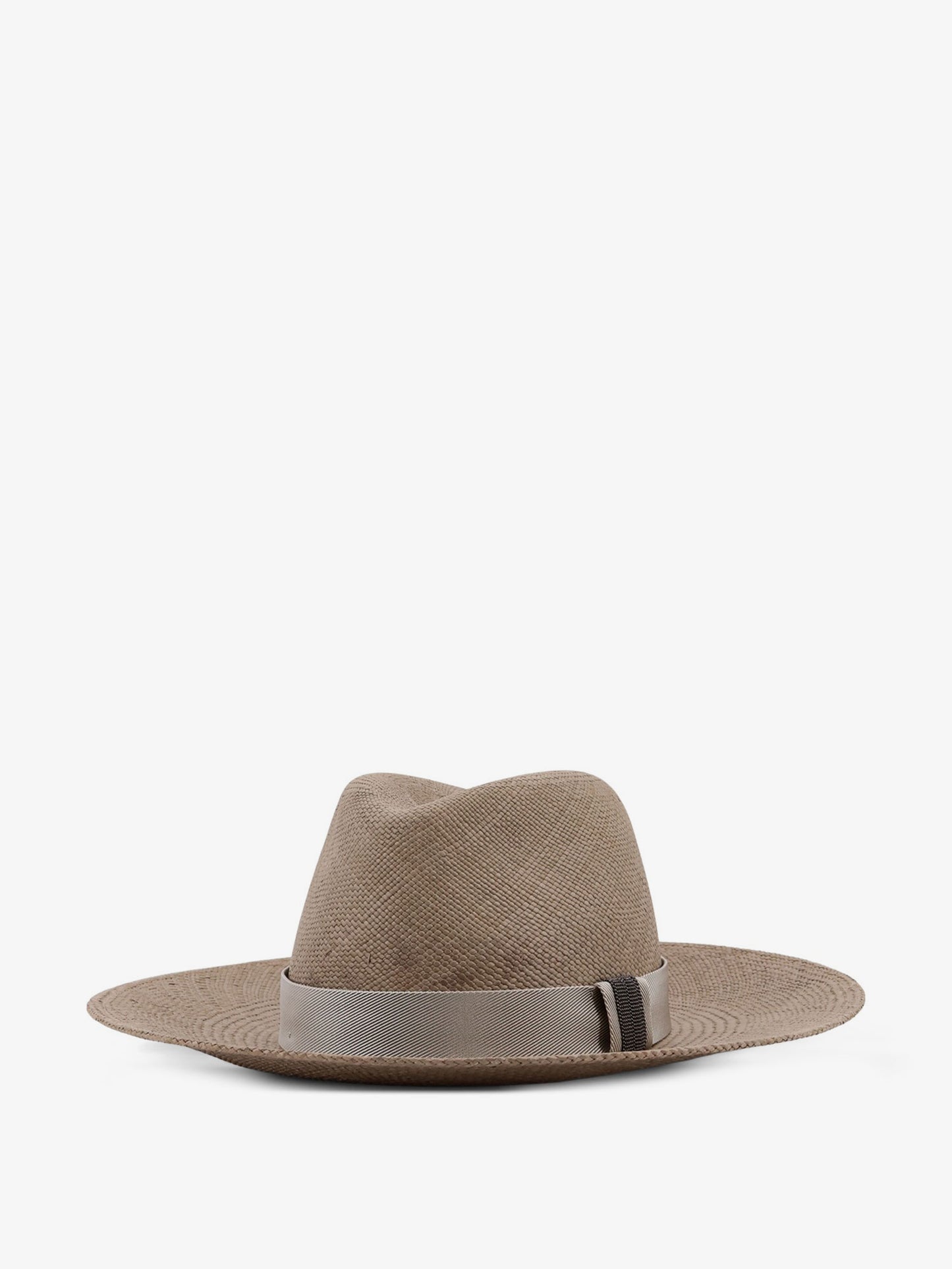Raffia Fedora hat with Monili detail