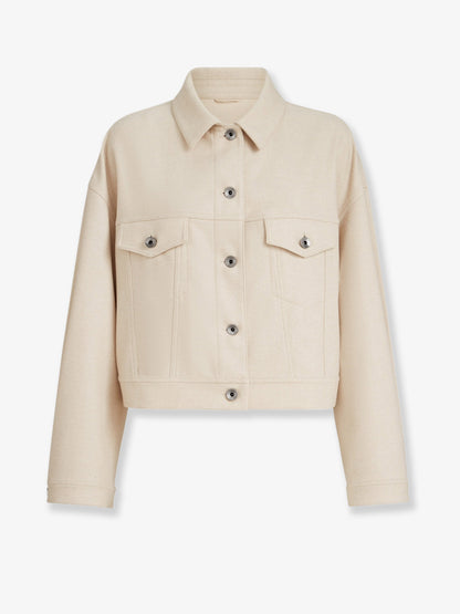 Cropped wool jacket with Monili profile thumbnail