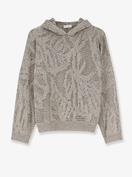 Linen and cotton blend sweater