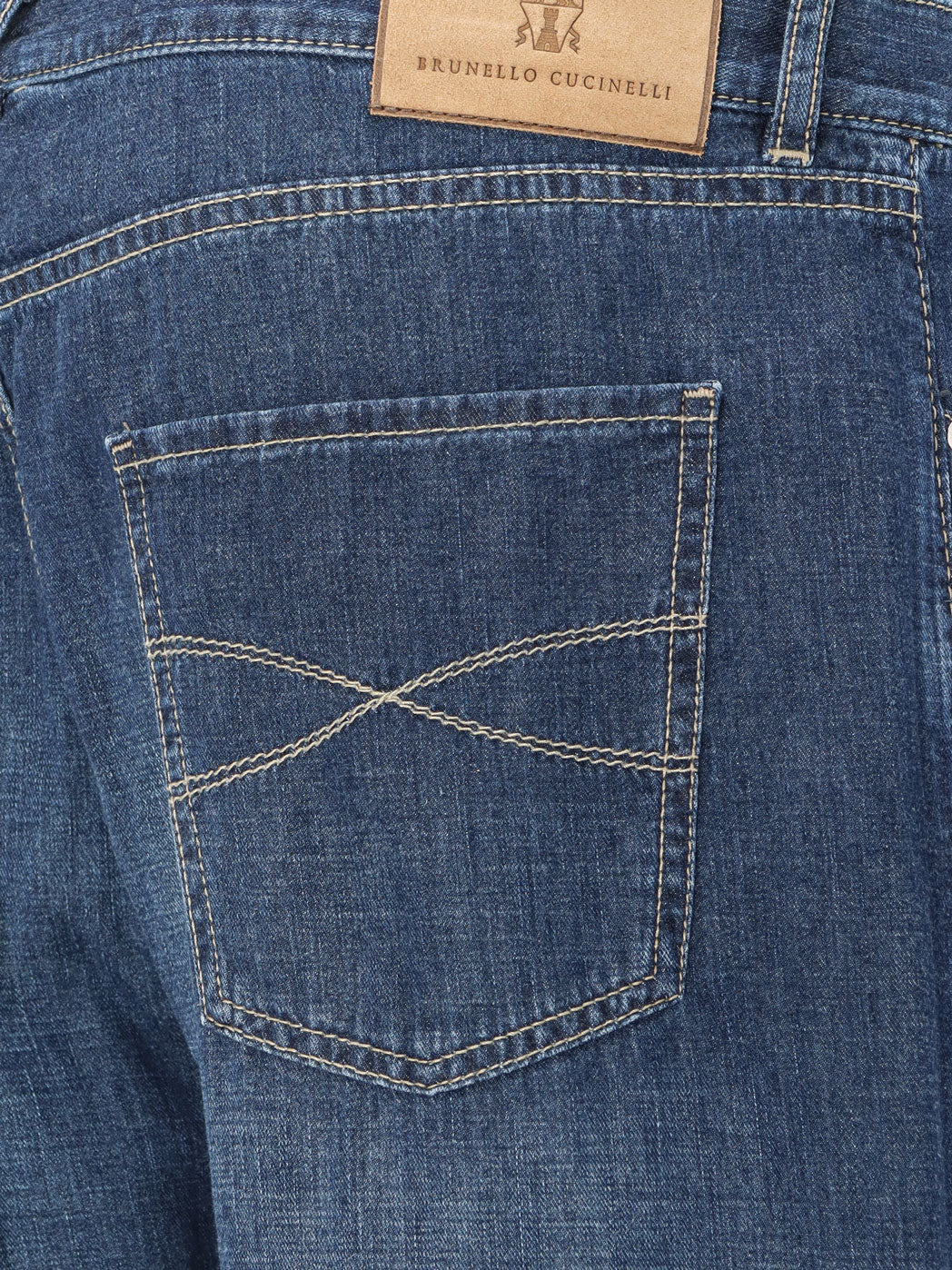 Blue denim jeans