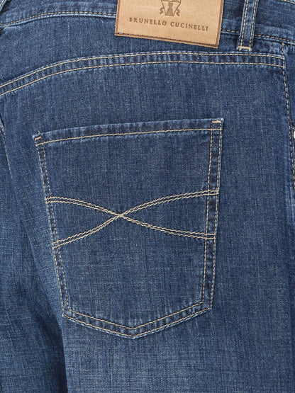 Blue denim jeans thumbnail