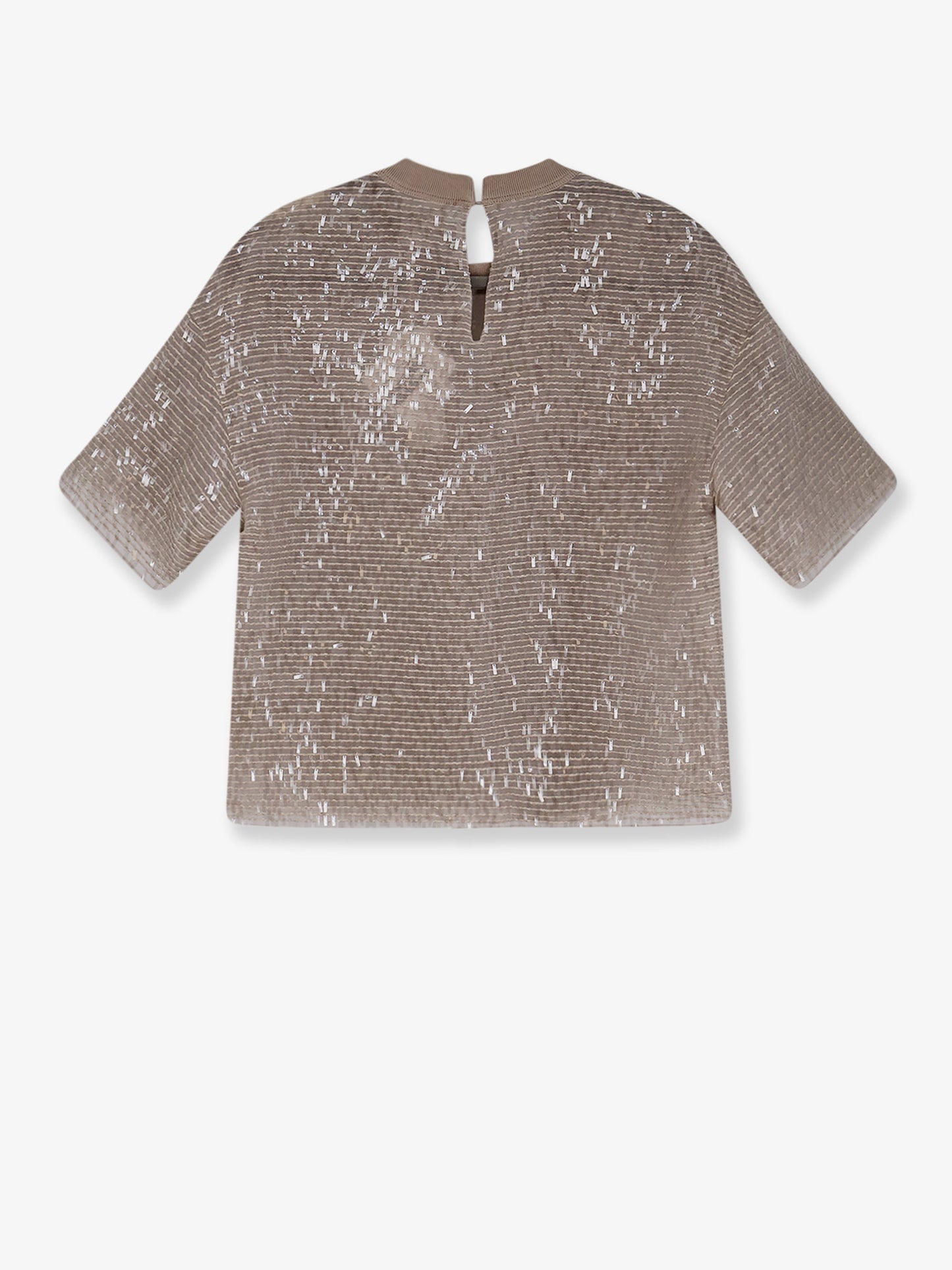 Silk top with sequins