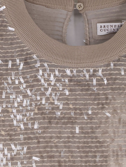 Silk top with sequins thumbnail