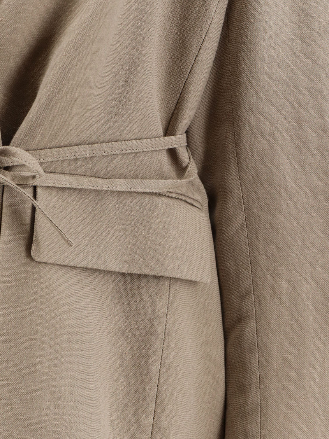 Viscose and linen blend blazer