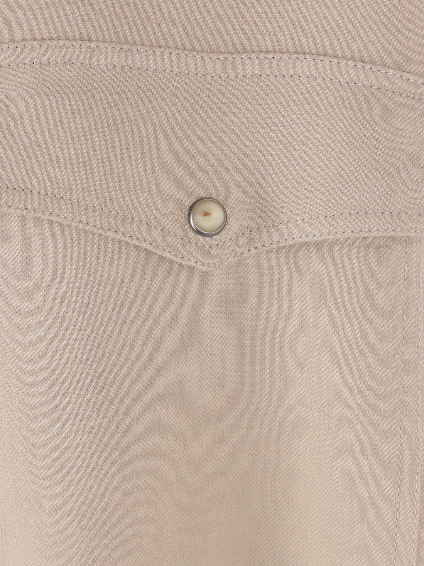 Viscose and linen shirt