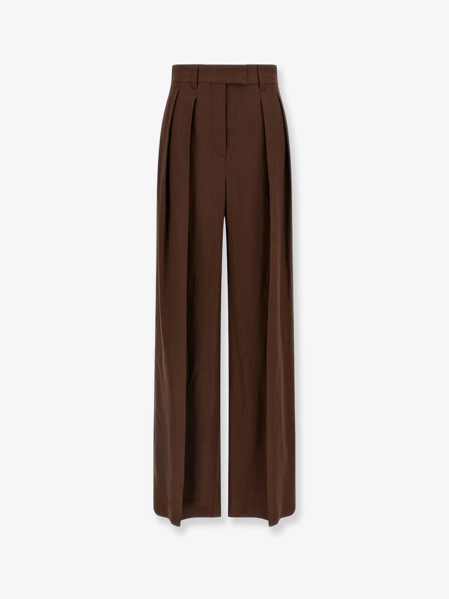 Viscose and linen trousers