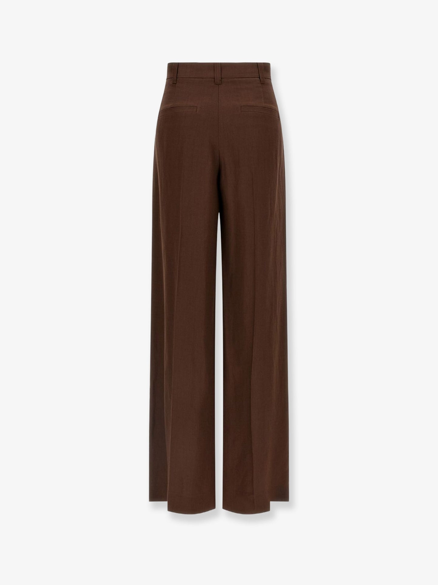 Viscose and linen trousers