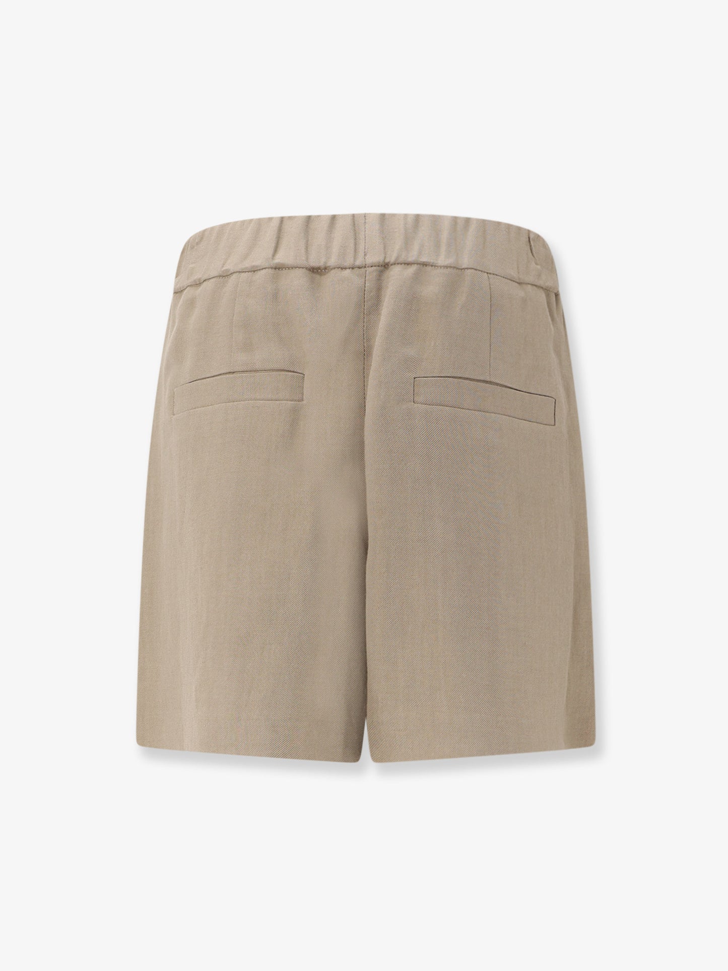 Viscose and linen blend bermuda shorts