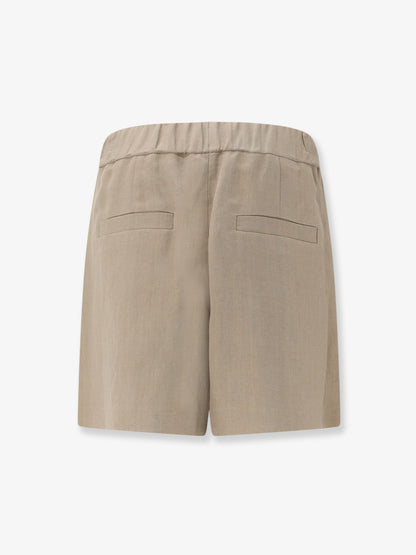 Viscose and linen blend bermuda shorts thumbnail