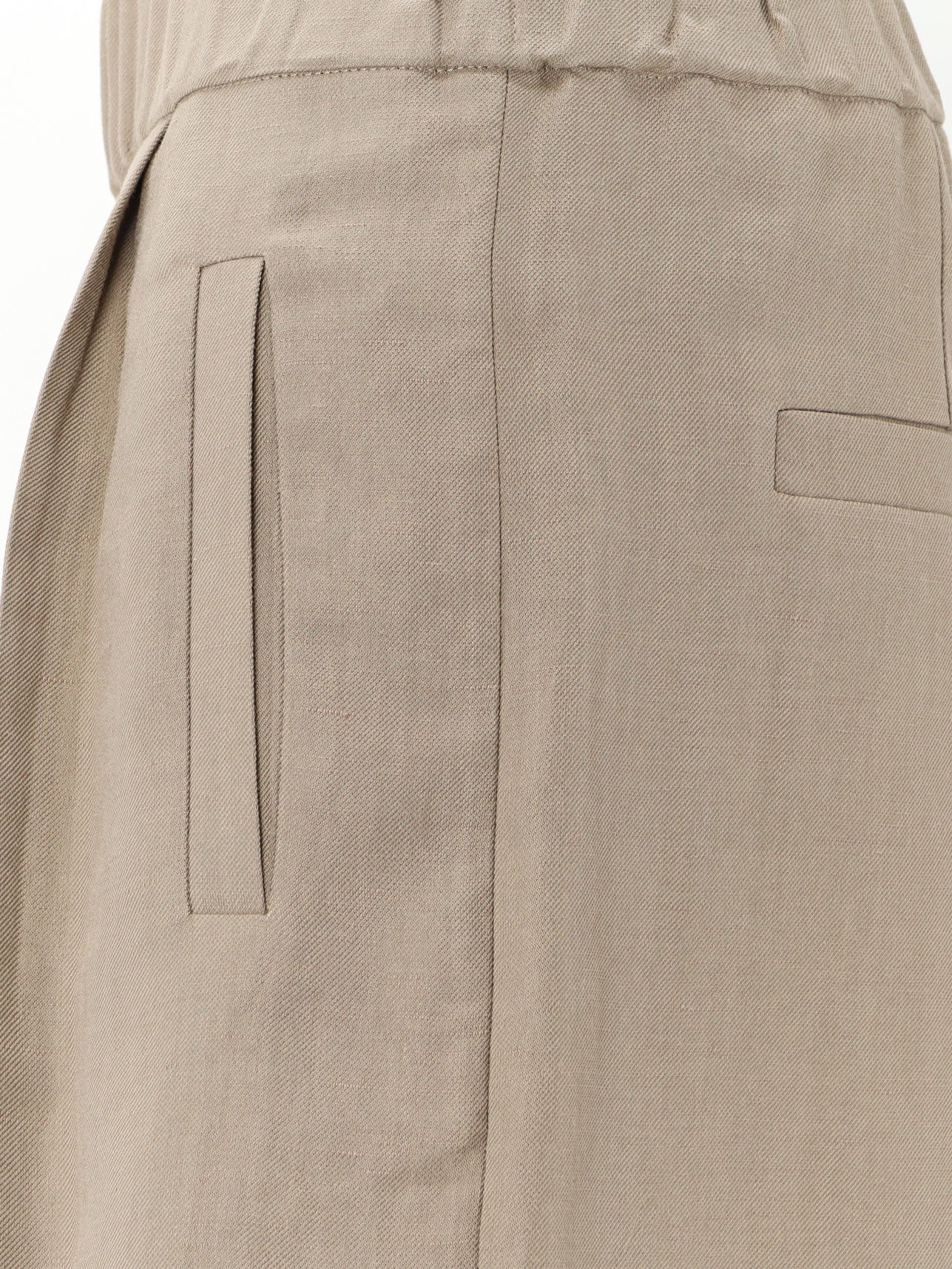 Viscose and linen blend bermuda shorts