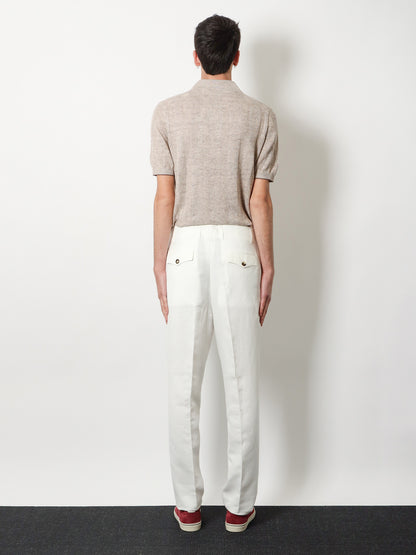 Pantaloni in lino e cotone thumbnail