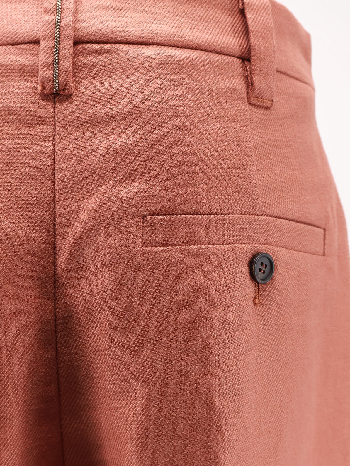 Linen shorts with Monili detail