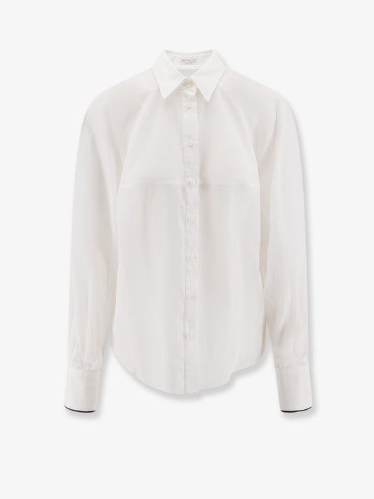 Cotton shirt with Monili detail